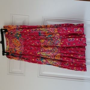 Chaps medium colorful vacation wear skirt